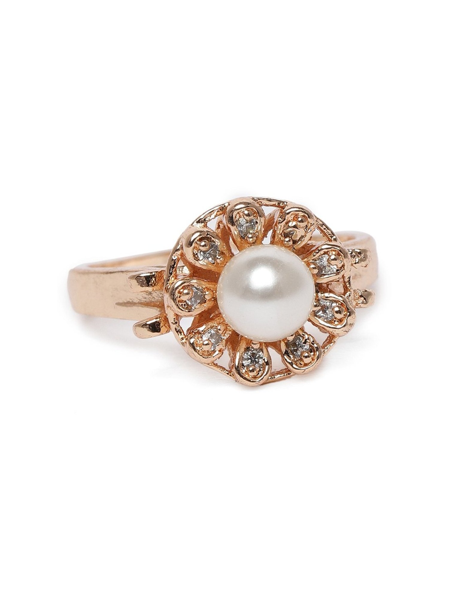 Accessorize London Women's Jewel Embellished Rings Set Of Three White