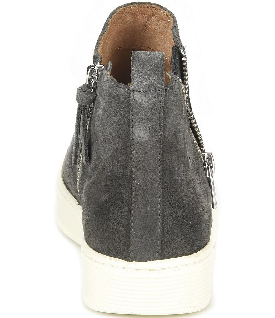 Sofft Britton Zip Waterproof Suede High-Top Sneakers