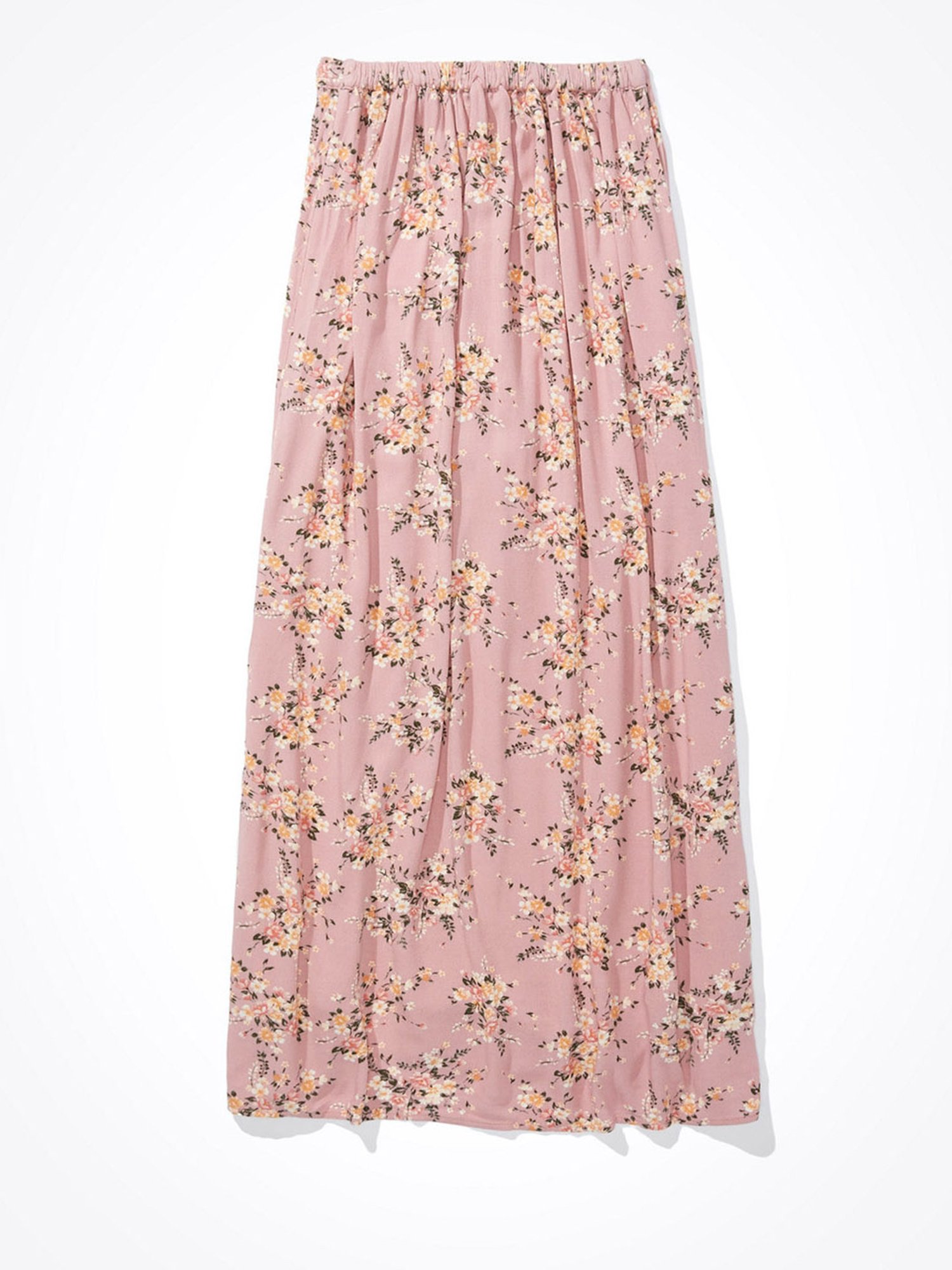 American Eagle Outfitters Pink Printed Maxi Skirt