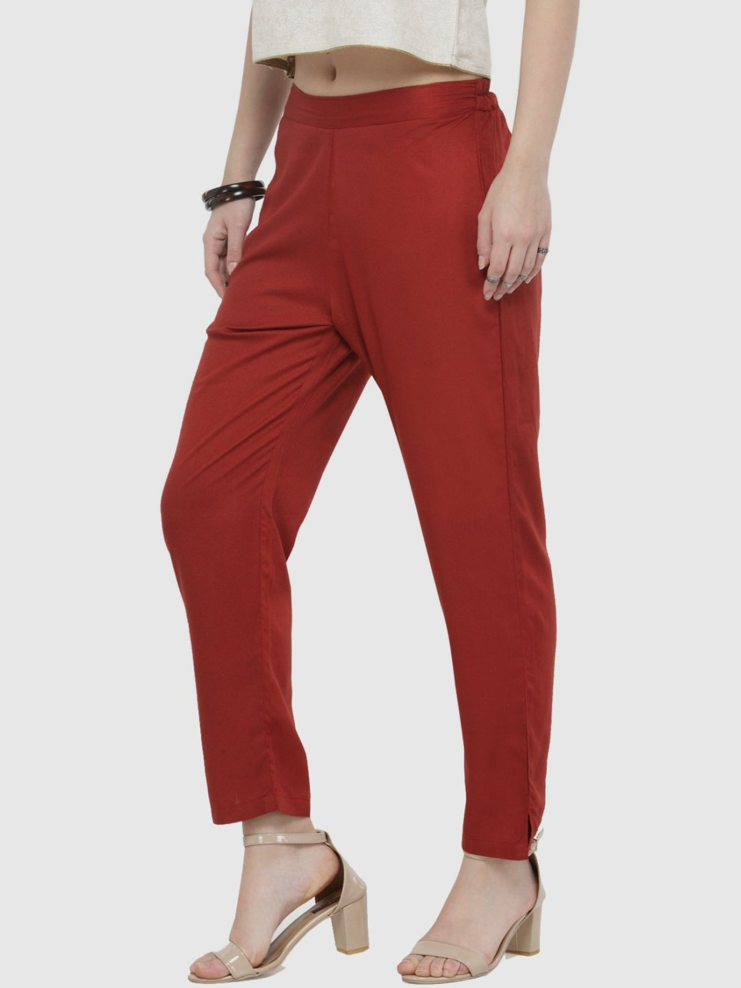KSUT Rust Regular Fit Pants