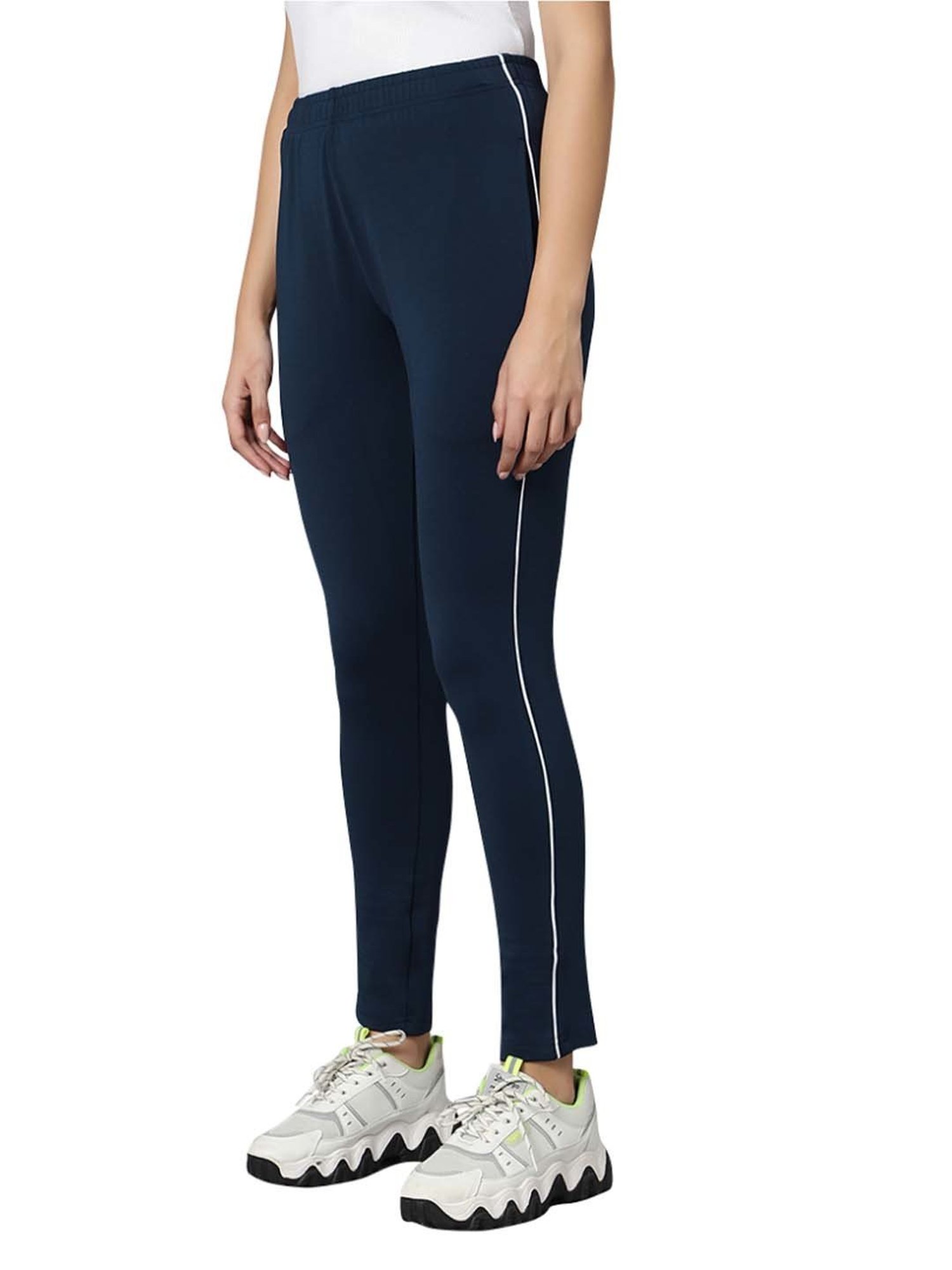 Omtex Navy Mid Rise Sports Track Pants