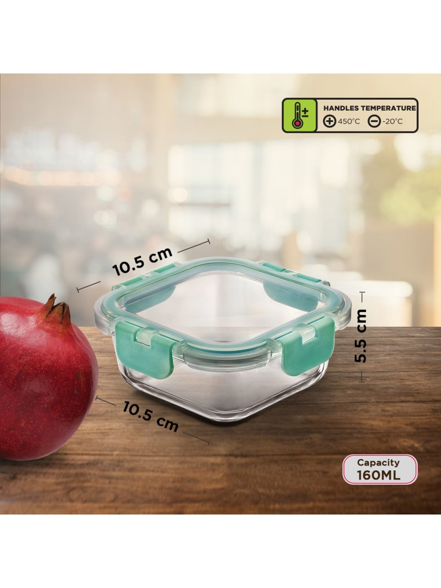 Borosilicate Glass Containers with Lids Microwave Safe Container for Glass Food Storage Containers