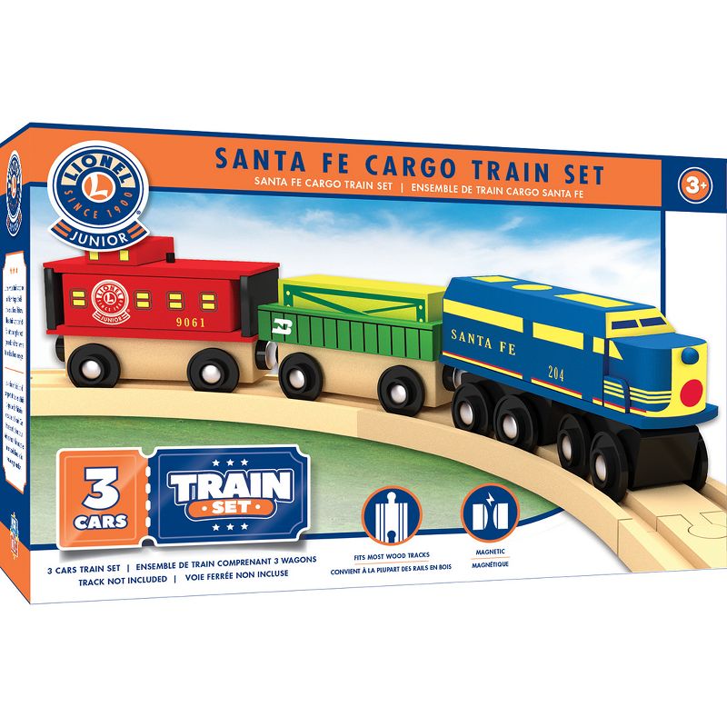 Lionel - Santa Fe Cargo Wood Toy Train Set