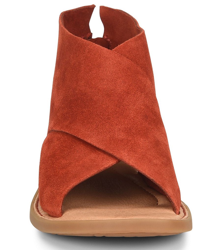 Born Iwa Criss Cross Banded Suede Sandals