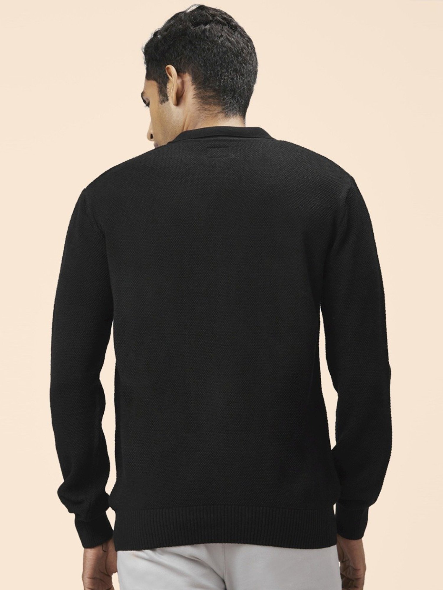 Byford by Pantaloons Black Regular Fit Sweater