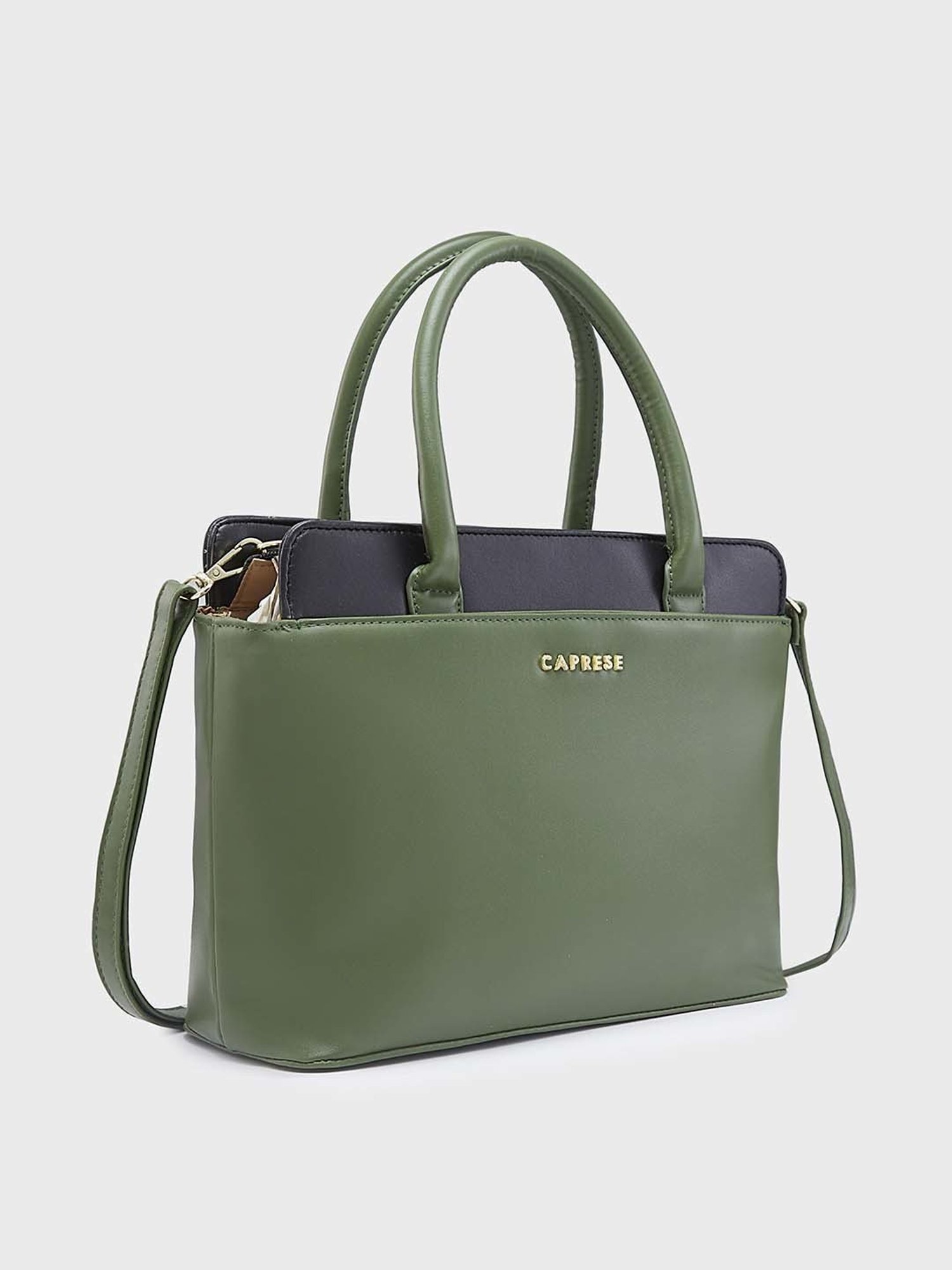 Caprese LIZZY Green Solid Medium Handbag
