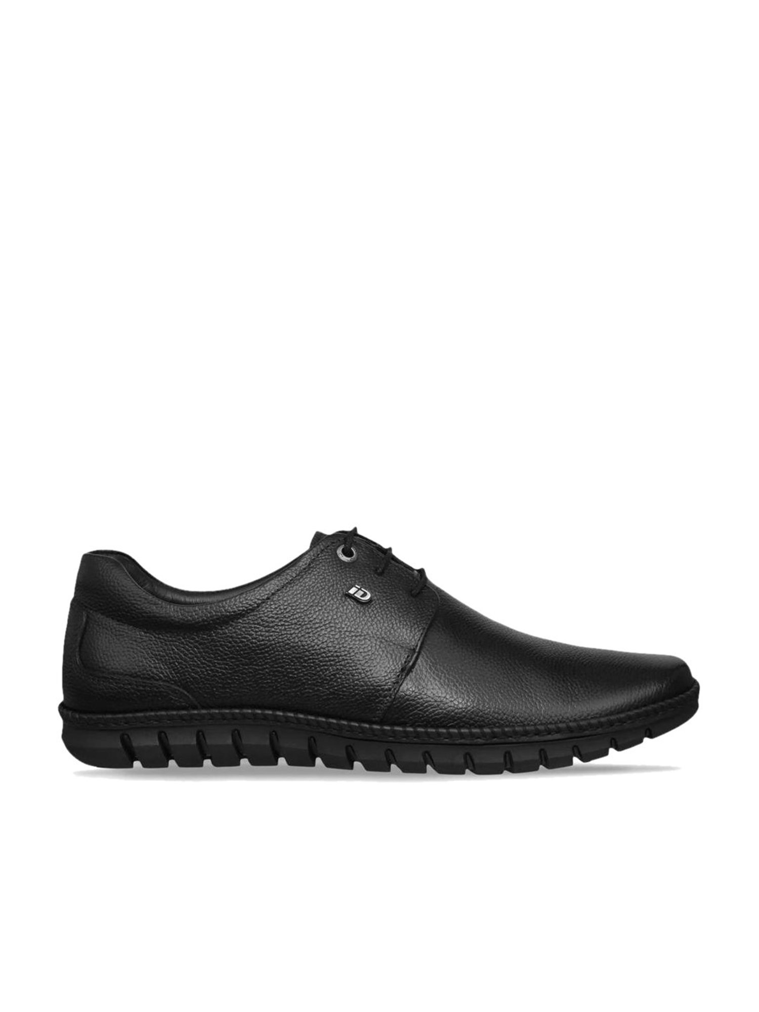 ID Men's Black Derby Shoes