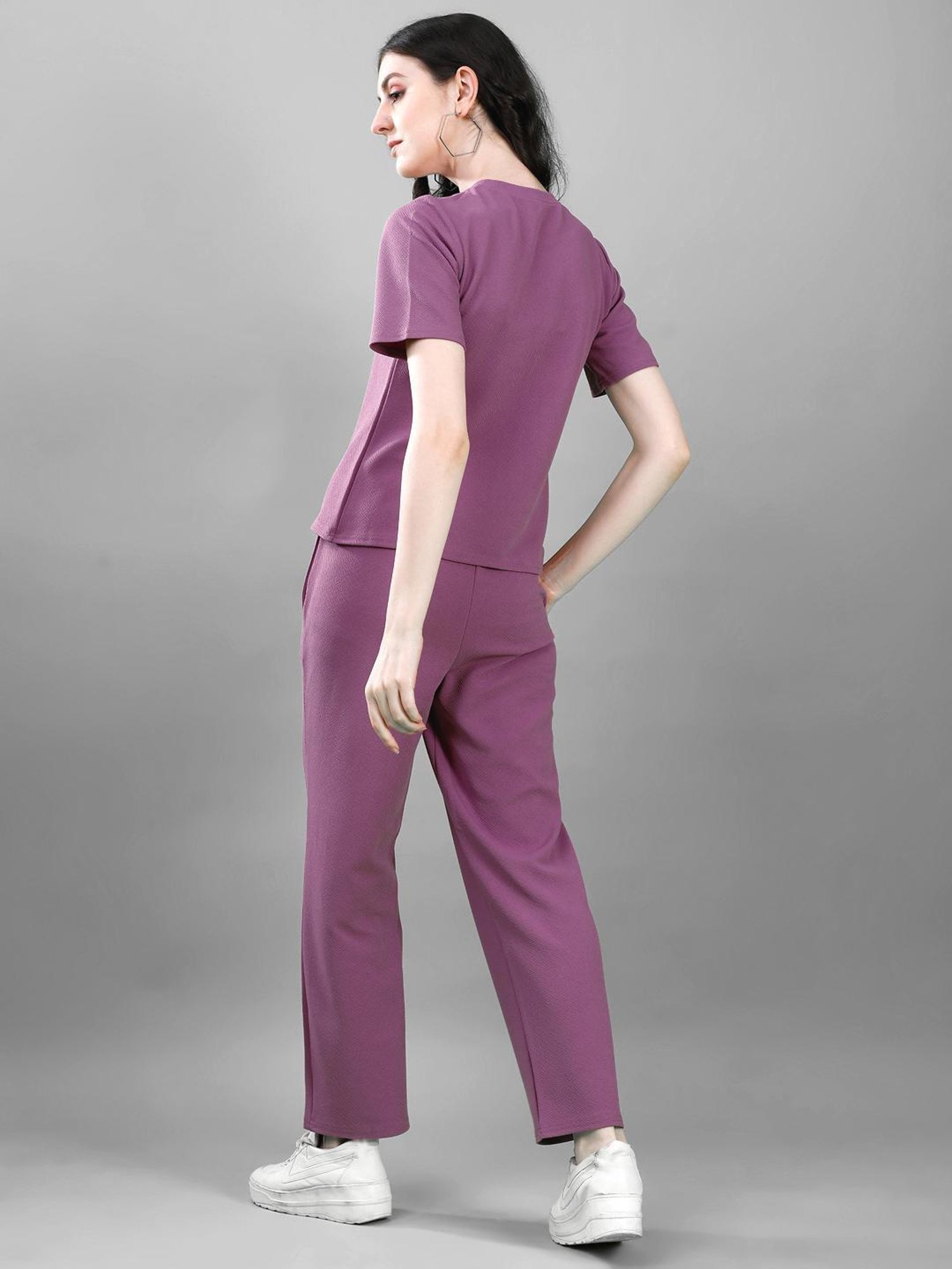 SELVIA Purple Maxi Co-Ord Set