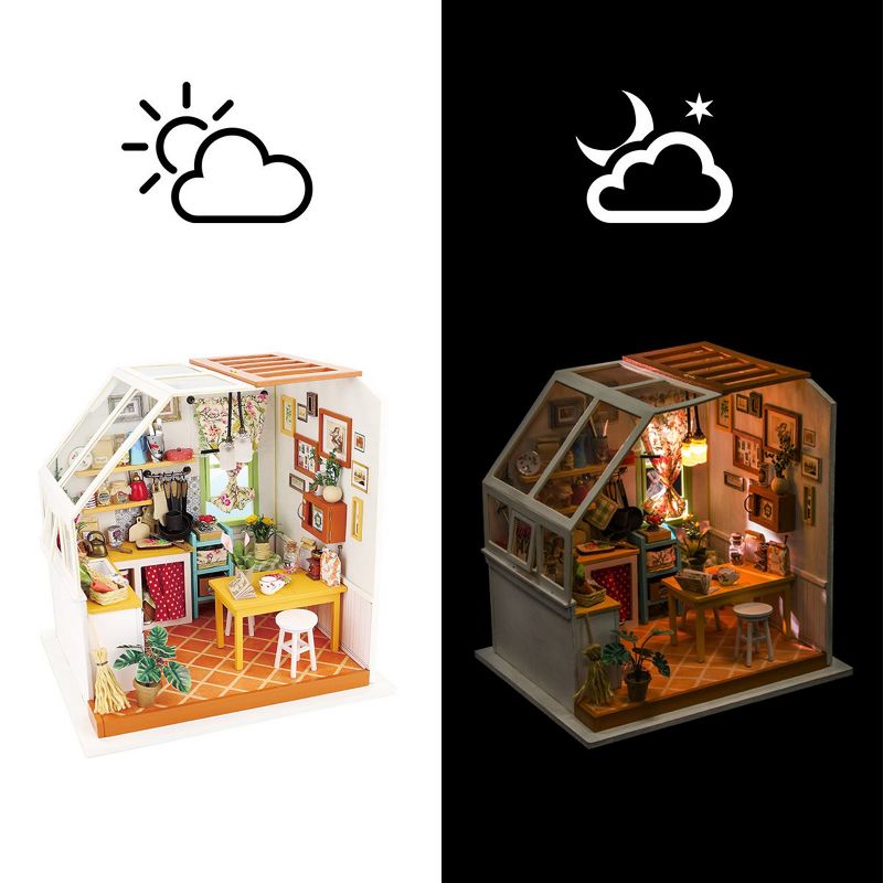 Hands Craft DIY 3D Wooden Puzzles - Miniature House: Jason's Kitchen