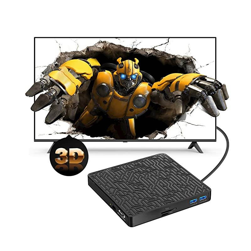 in 1 External blu ray Drive USB30TypeC Bluay blueray Drive Slim Optical CD DVD Drive Burner with SDTF Card Reader2 USB30 Hubs for pc Windows XP7810 MacOS LinuxMacBook Laptop Desktop