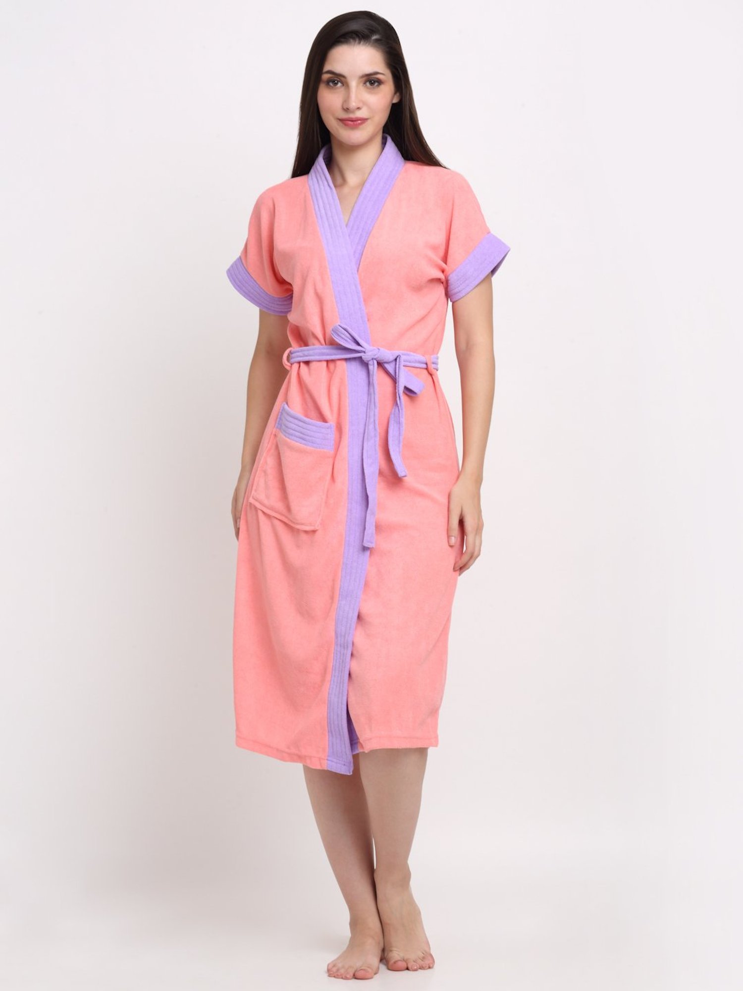 Trident Comfort Living Grey Cotton 380 GSM Bathrobe