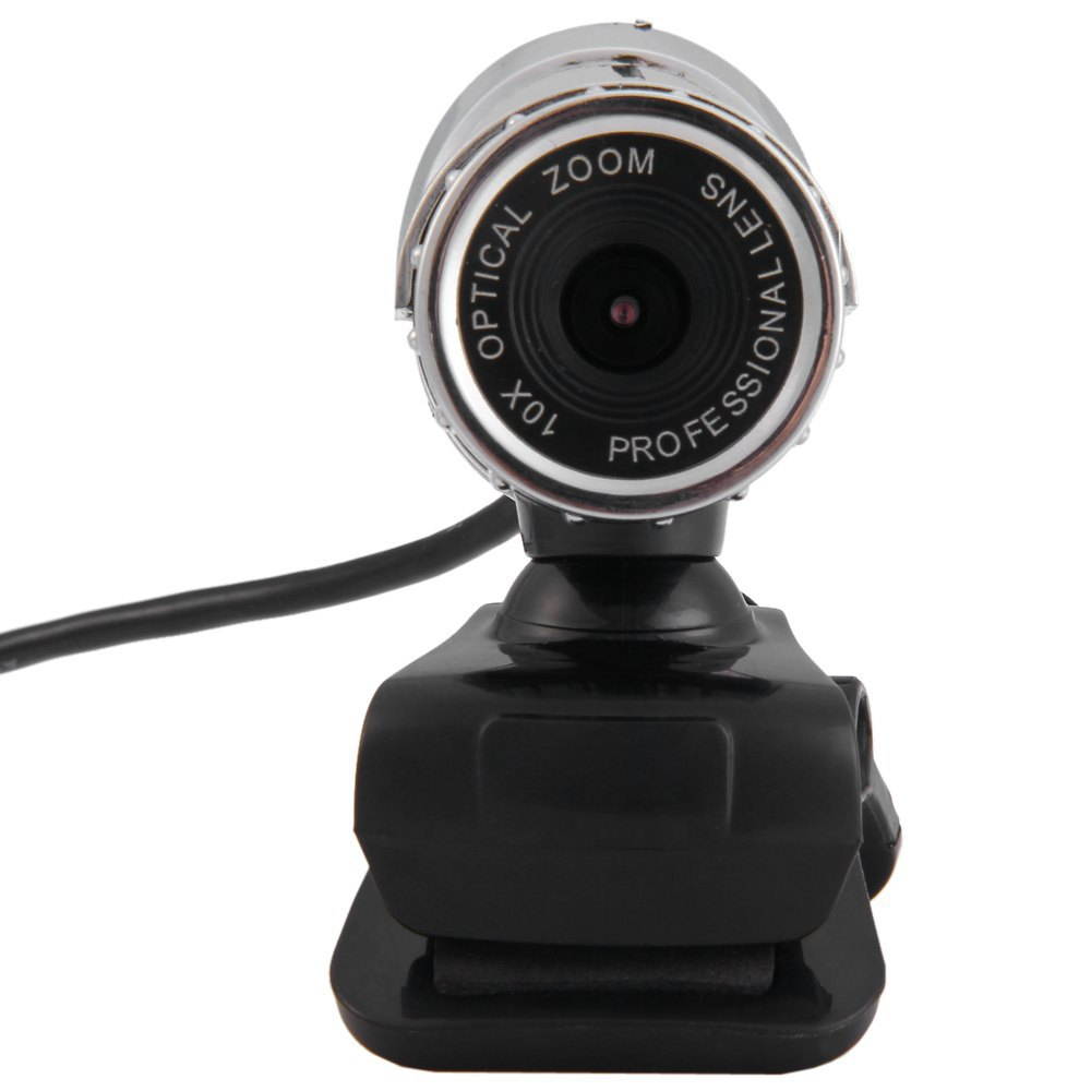 HXSJ A859 480P HD Wired Webcam Silvery Black