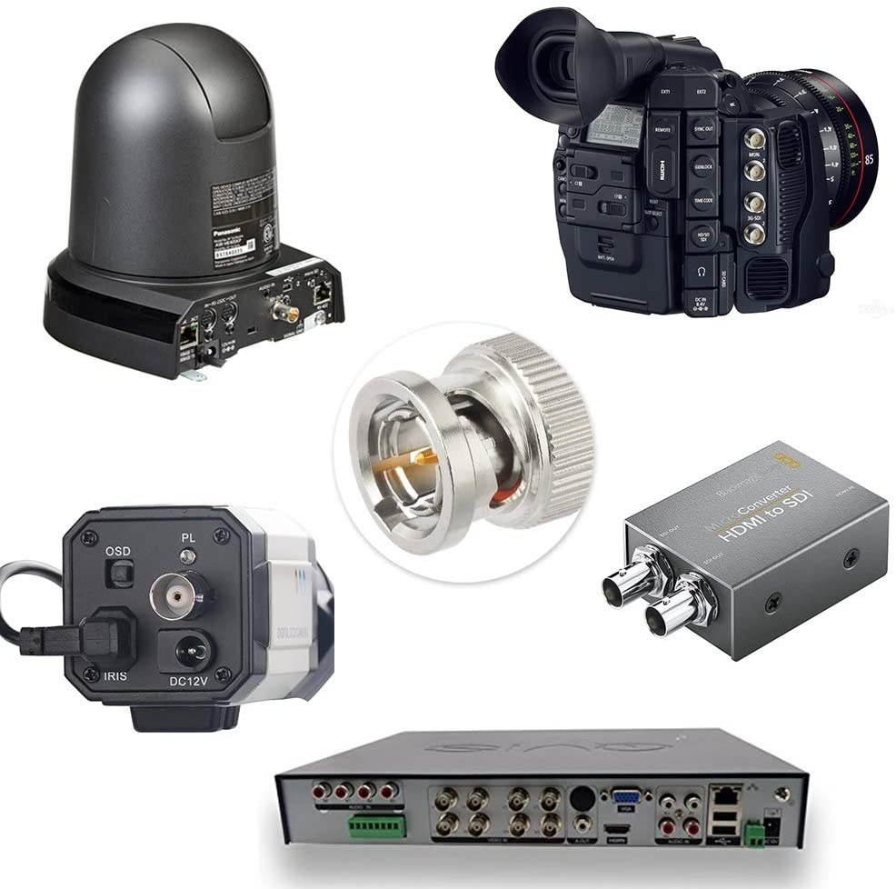 Superbat HD SDI Cable Blackmagic BNC Cable DIN 1.0/2.3 to BNC Male Cable (Belden 1855A) - 1ft/3ft/5ft/10ft/15ft - for Blackmagic BMCC/BMPCC Video Assist 4K Transmissions HyperDeck Kameras