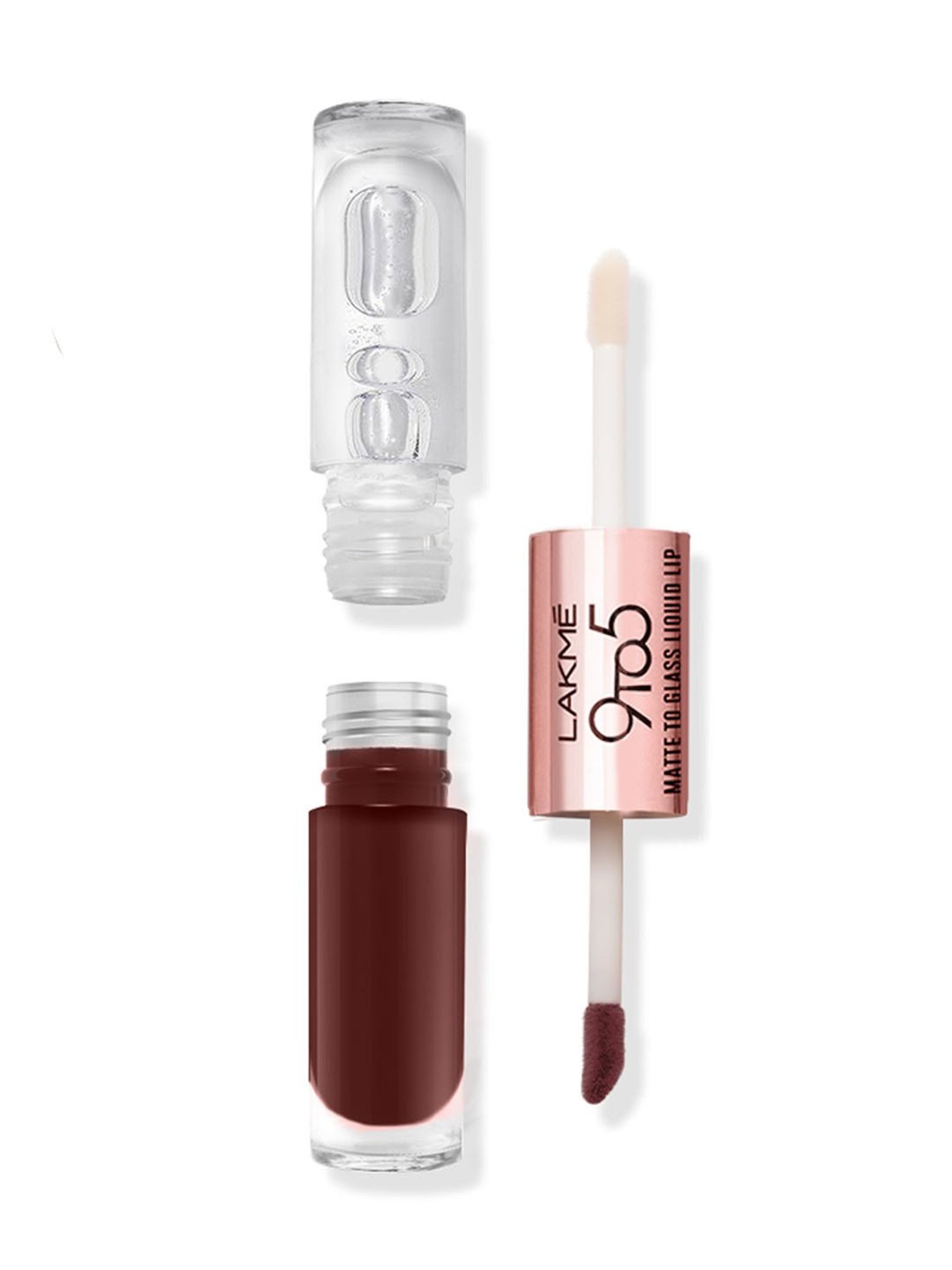 Lakme 9 To 5 Matte To Glass Liquid Lip Cocoa - 7.6 ml