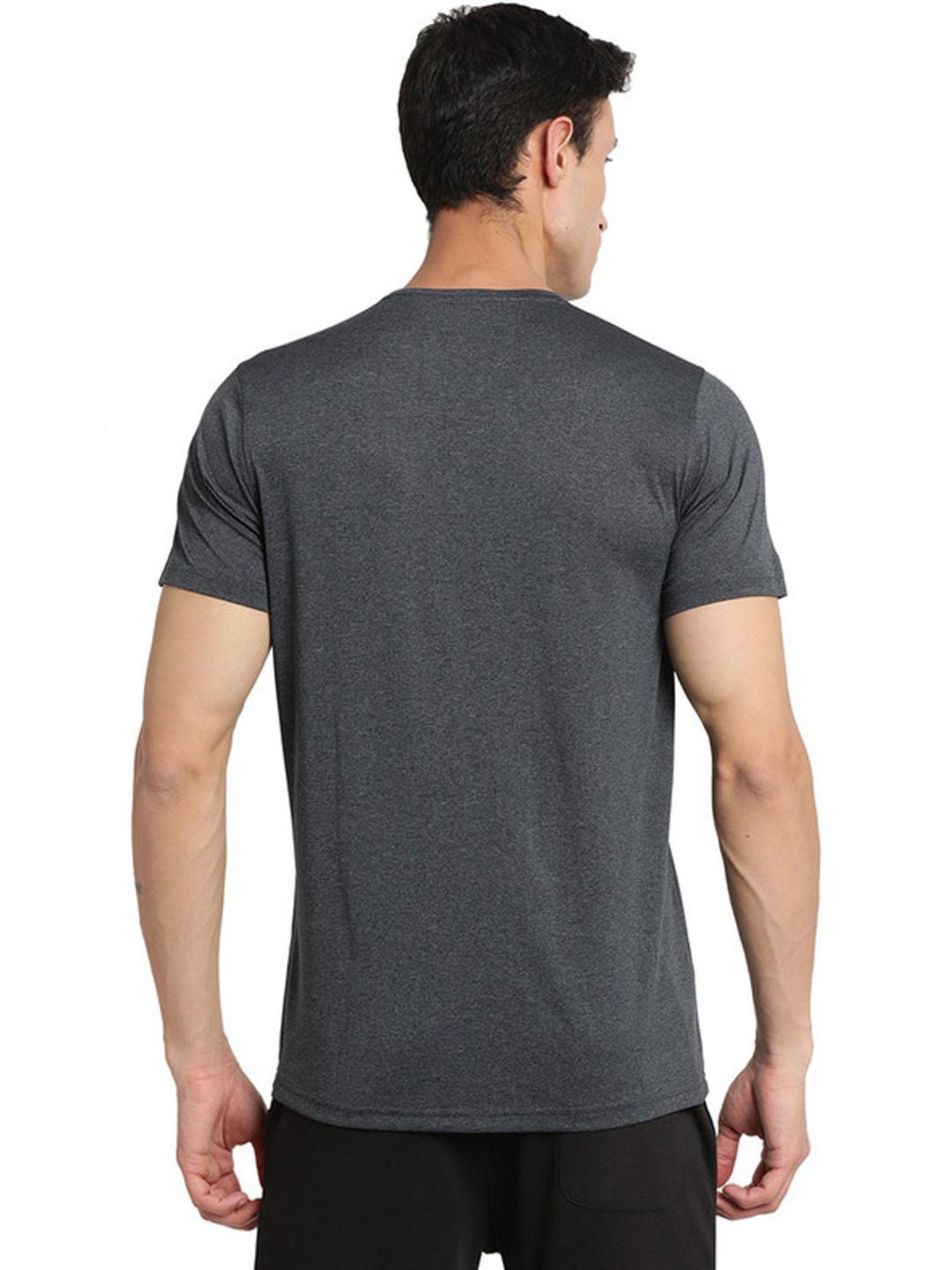 Turtle Grey Slim Fit Printed T-Shirts