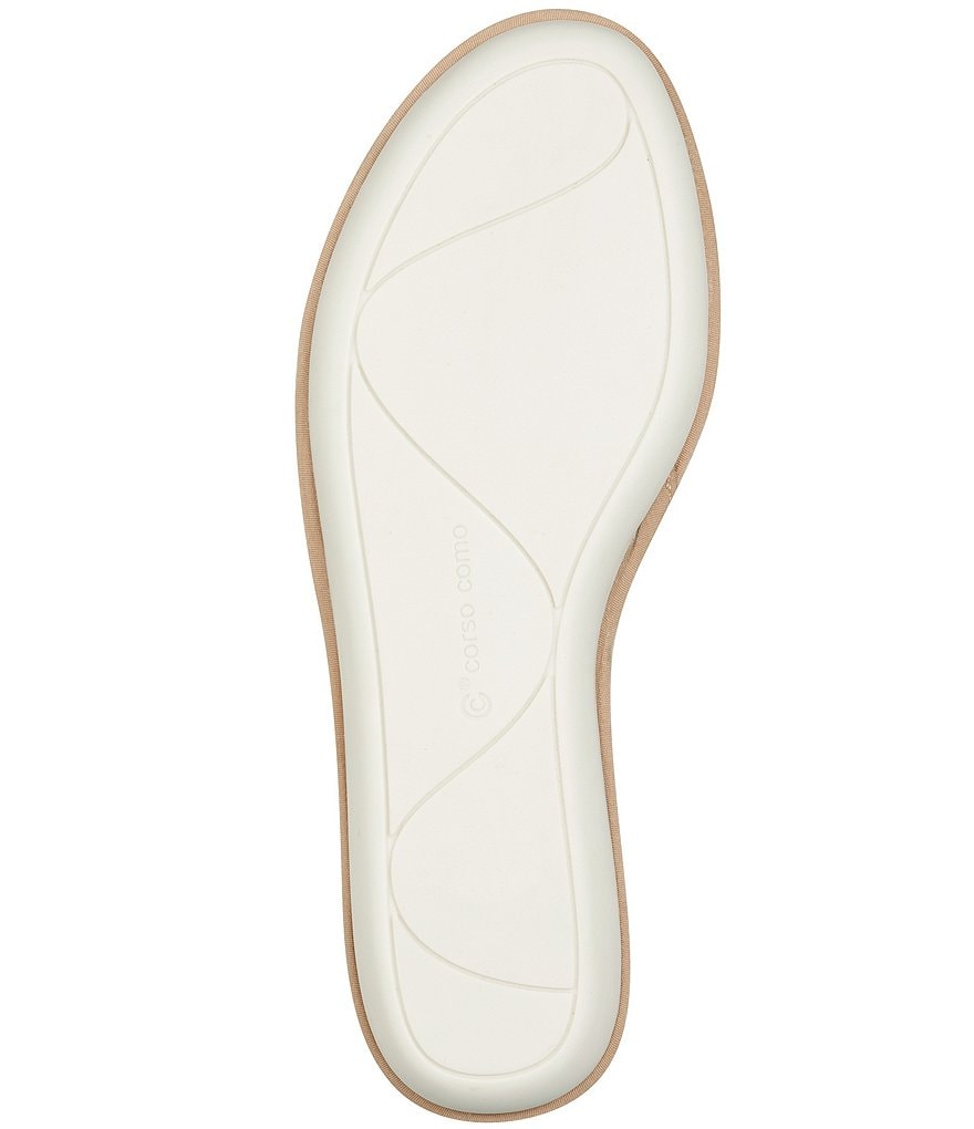 CC Corso Como Bahlia Metallic Snake Leather Buckle Slide Sandals