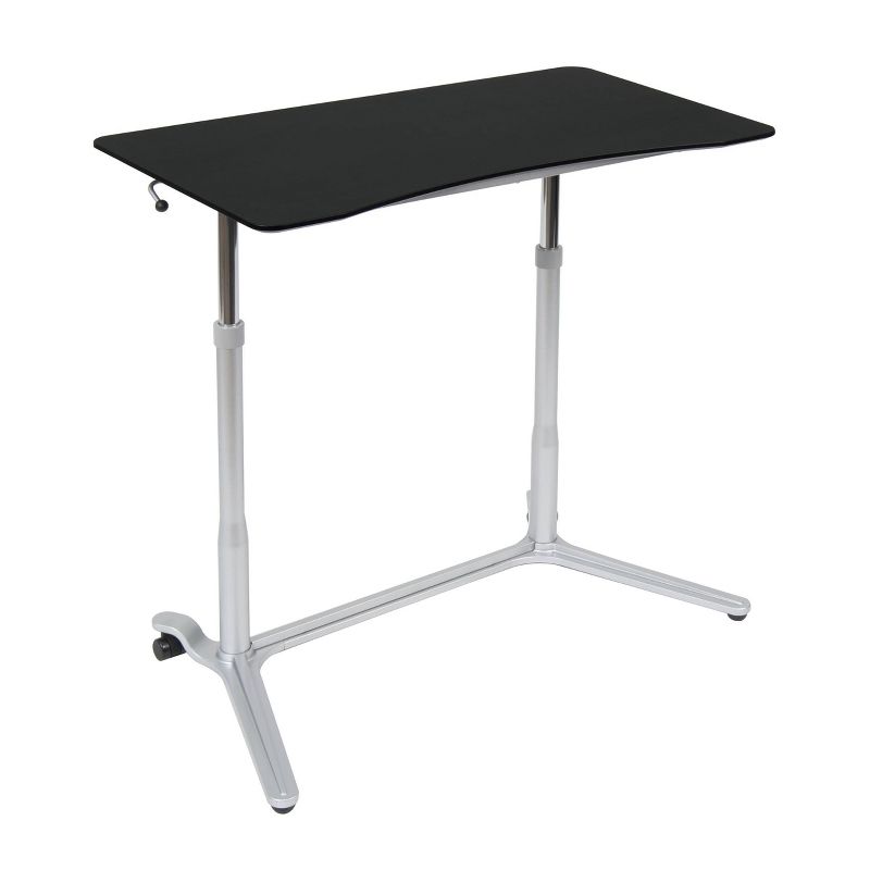 Element Sit-Stand Height Adjustable Desk Silver/Black - Studio Designs