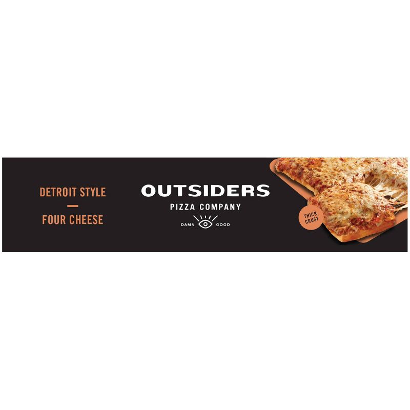 Outsiders Pizza Company Detroit Style Four Cheese Frozen Pizza - 26.6oz