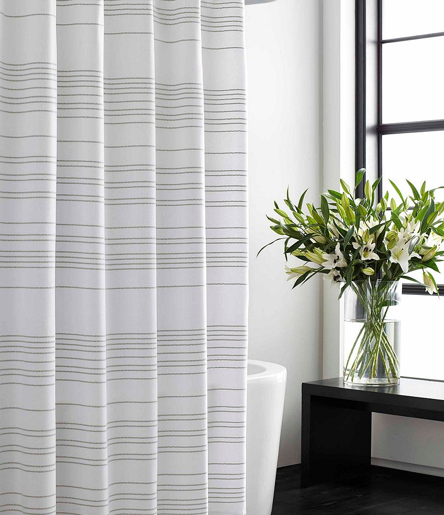 Vera Wang Irregular Stripe Shower Curtain