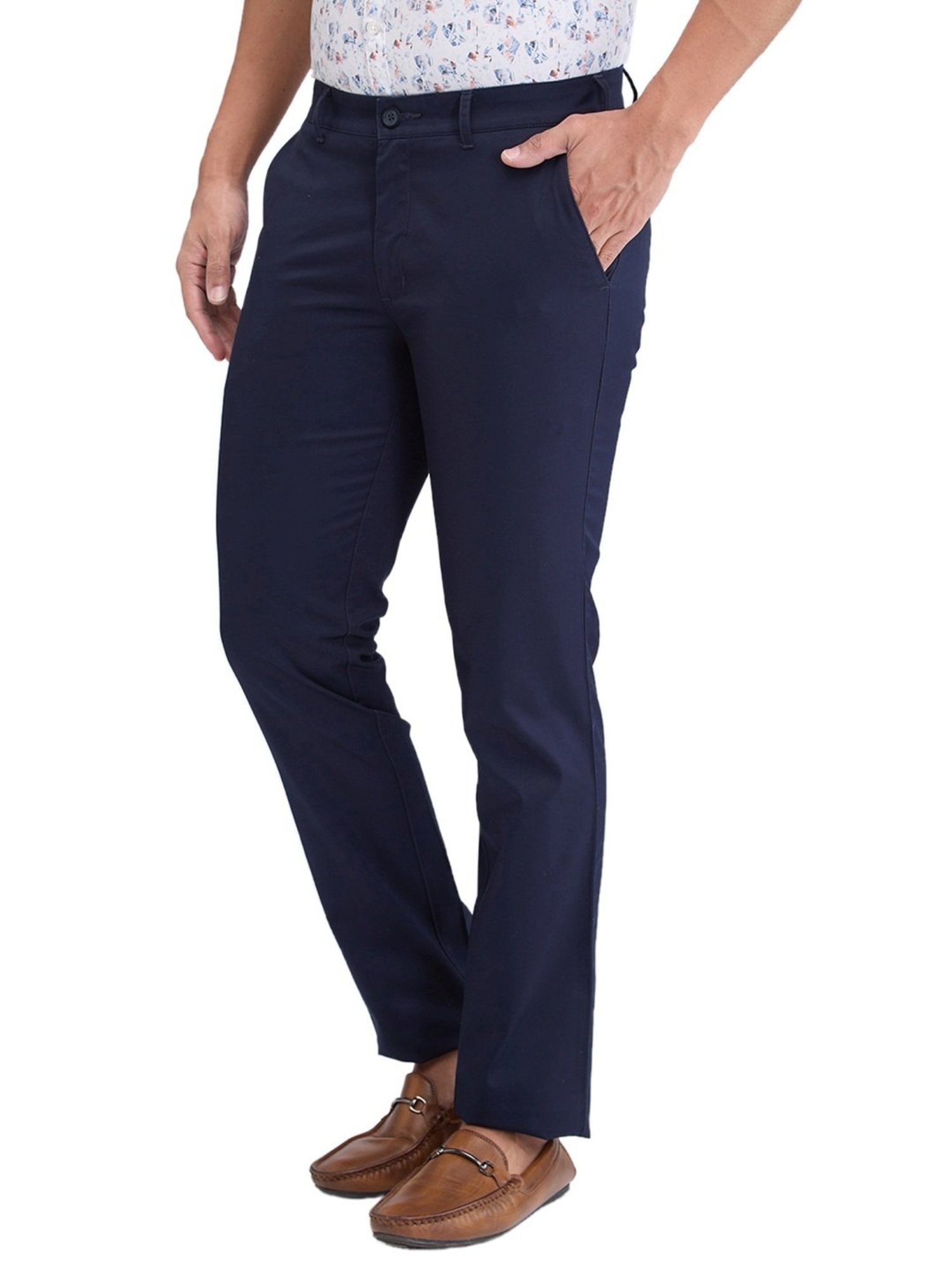 Colorplus Blue Regular Fit Trousers