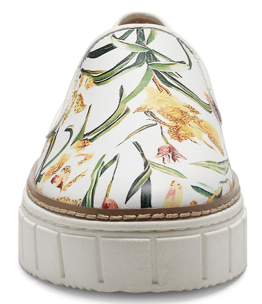Vince Camuto Remmeya Floral Printed Leather Slip-On Sneakers