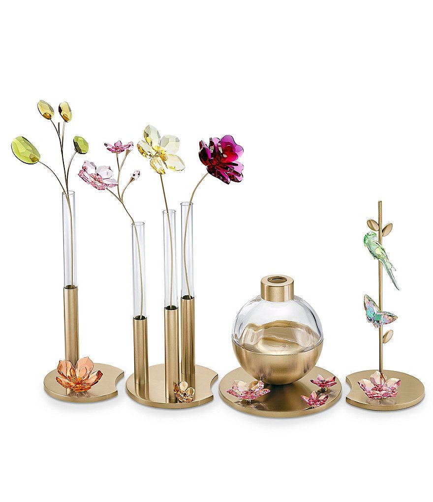 Swarovski Jungle Beats Parrot Magnet, Green, Small