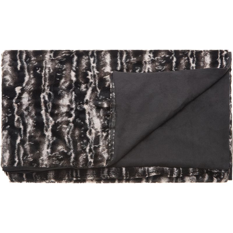 Mina Victory Fur N9508 Black/Silver 50" x 70"