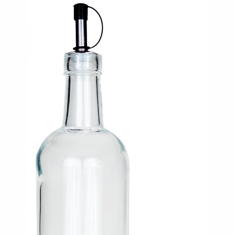 Amici Home Fortuna Oil Bottle with Pourer, Set of 2, 18oz