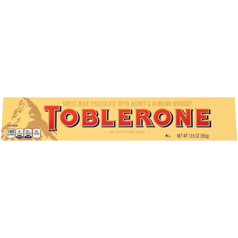 TOBLERONE Swiss Milk Chocolate Candy Bar - 12.6oz