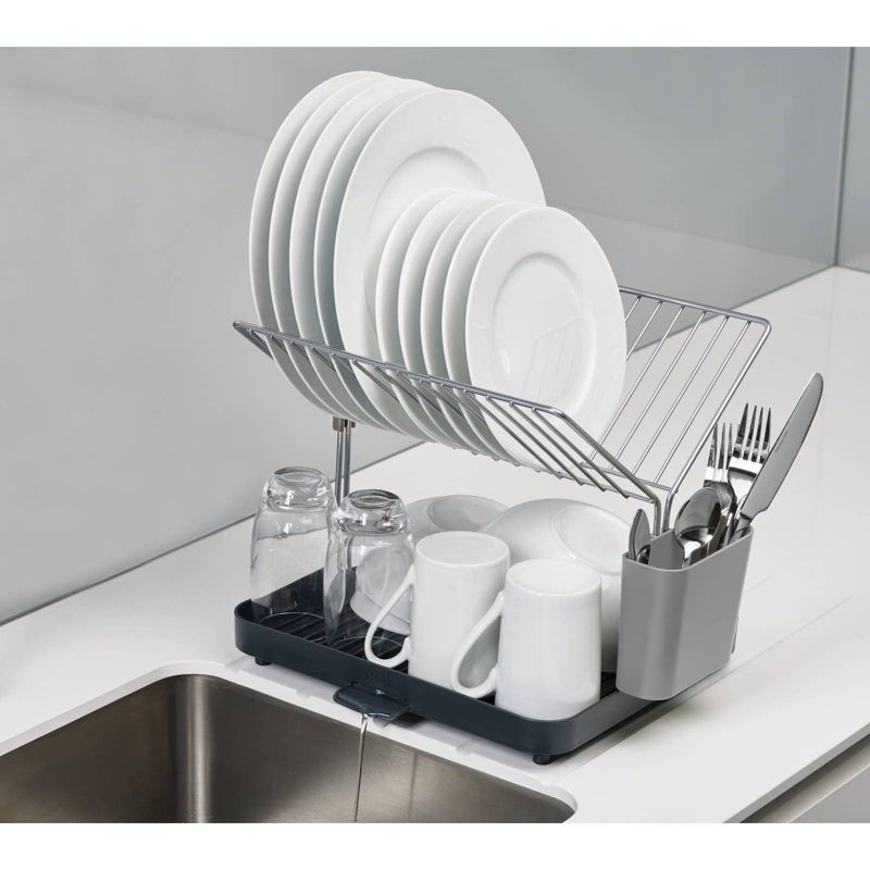 Joseph Joseph Y-rack 2-tier Dish Drainer - Gray