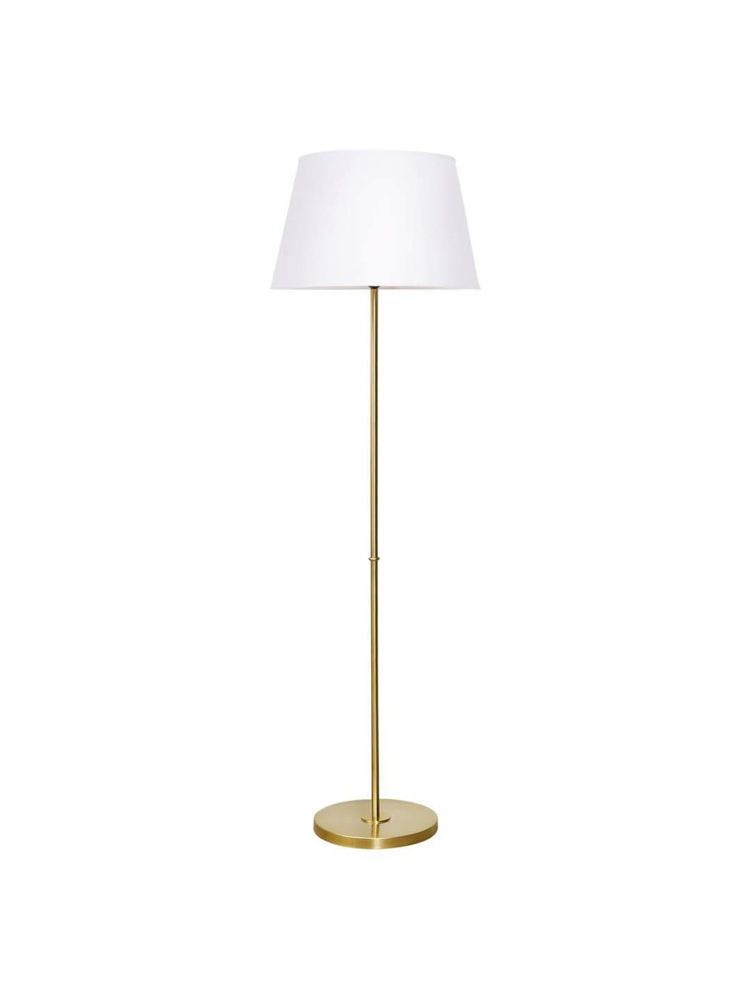 Kapoor E Illuminations Maserlo Shine Brass Metal Single Light Floor Lamp
