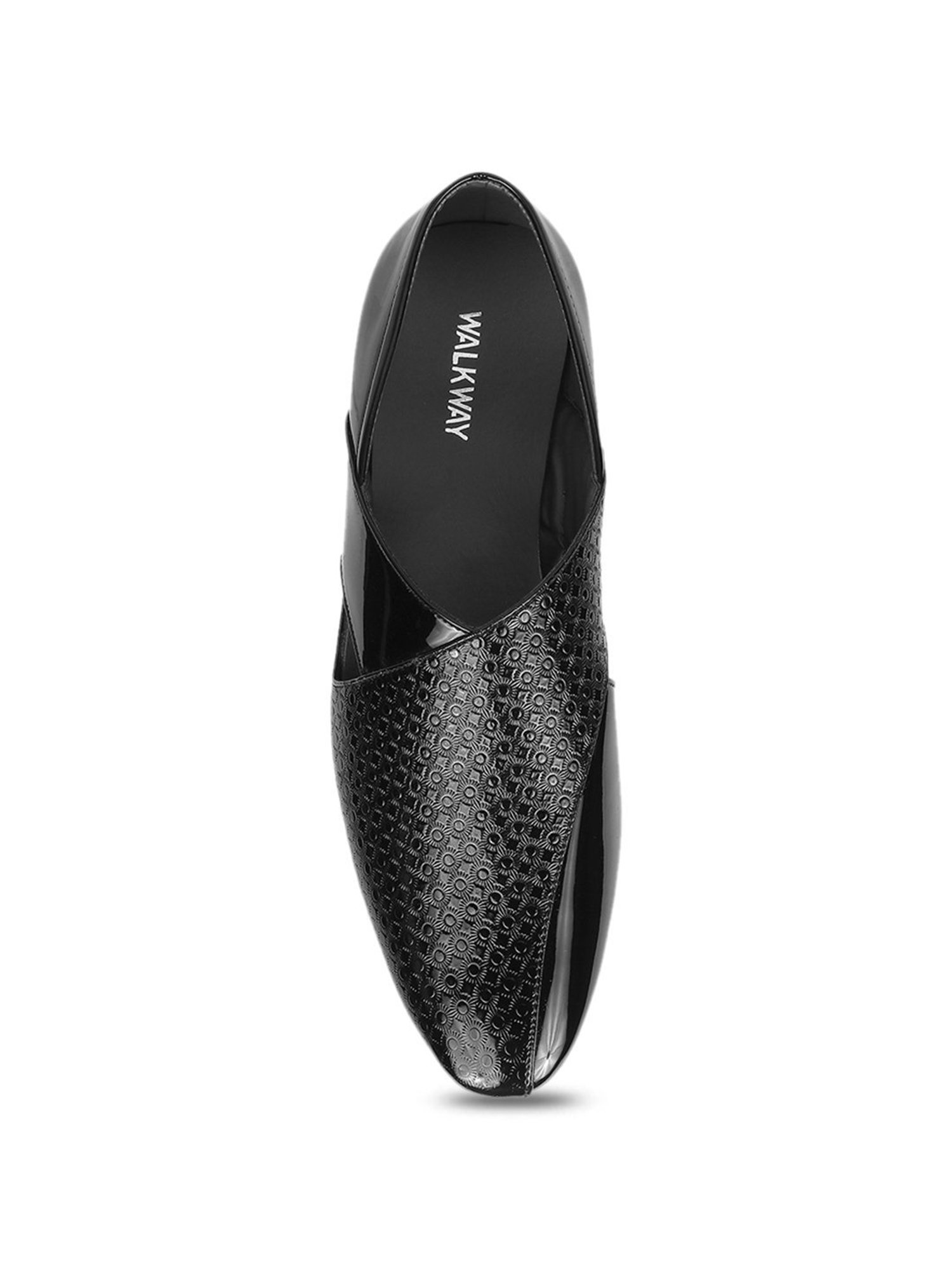 Walkway Men's Black Ethnic Juttis