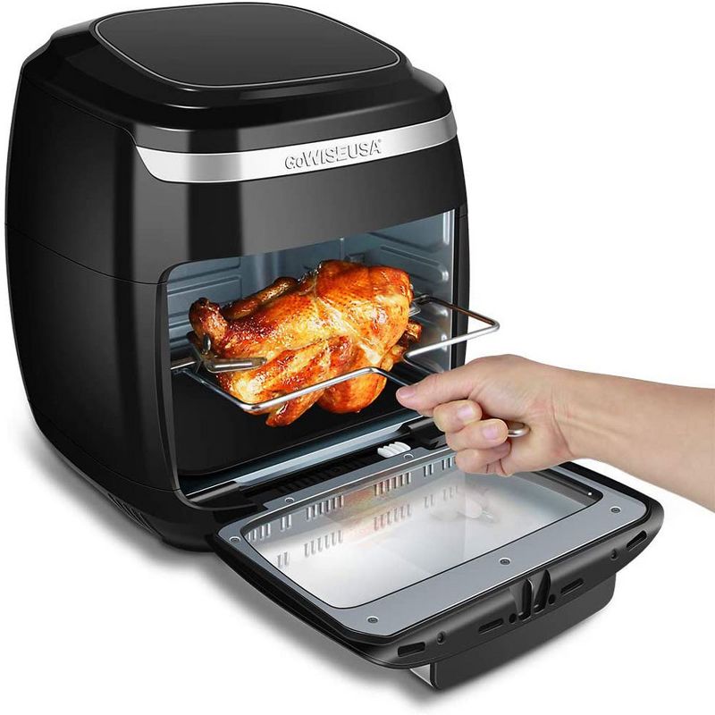 GoWISE Vibe 11.6-Quart Air Fryer Toaster Oven w/ Rotisserie & Dehydrator, Black