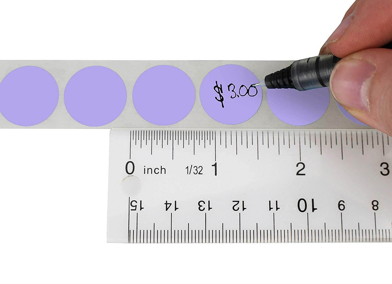 ChromaLabel 3/4 inch Removable Color-Code Dot Labels | 1,000/Roll (Lavender)