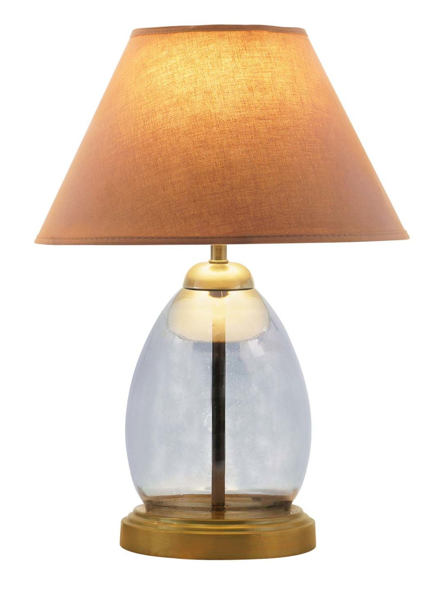 Kapoor E Illuminations 'Tiered' Light Pink & Blue Glass Table Lamp - Set of 1