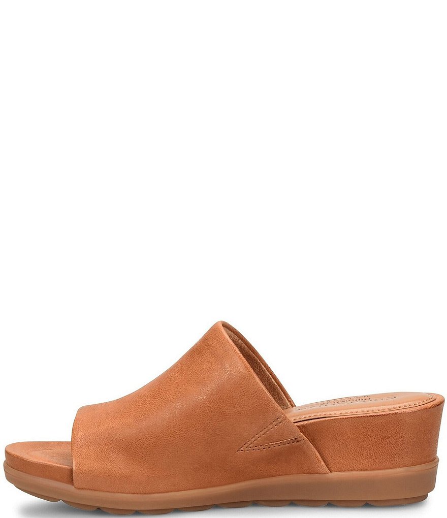 Comfortiva Pax Leather Wrapped Wedge Slides