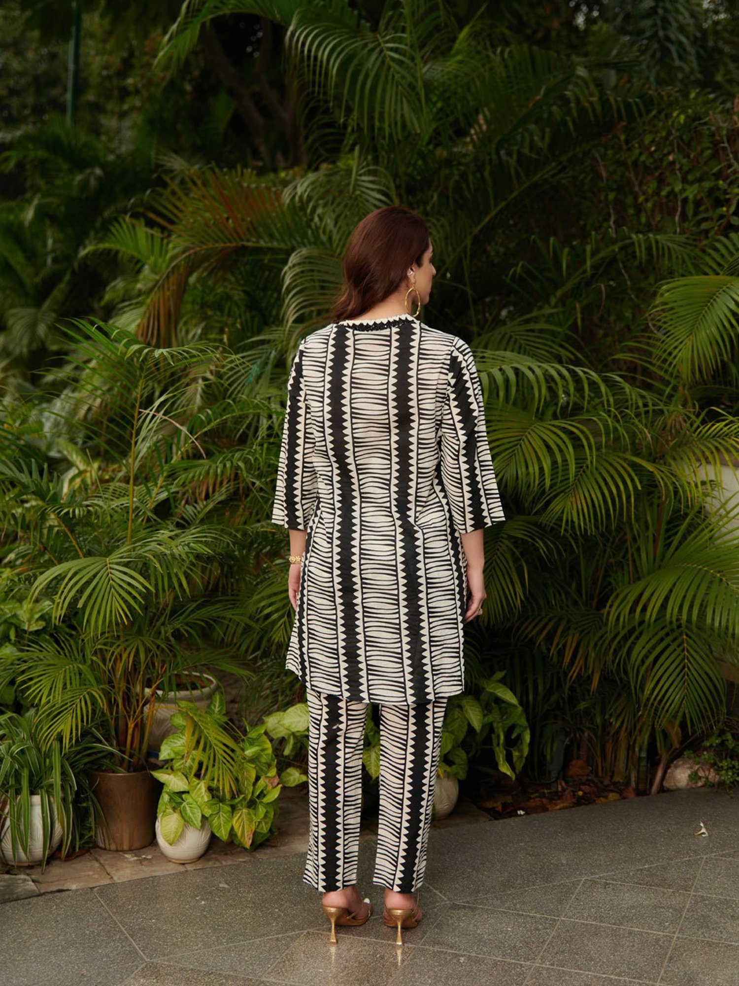 Cin Cin Blue Aqua Shirt Kurta With Tapered Pants