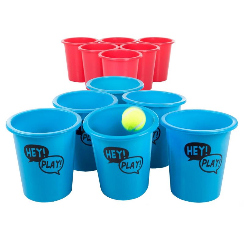 Hey! Play! Kids' and Adults Large Pong Outdoor Game Set