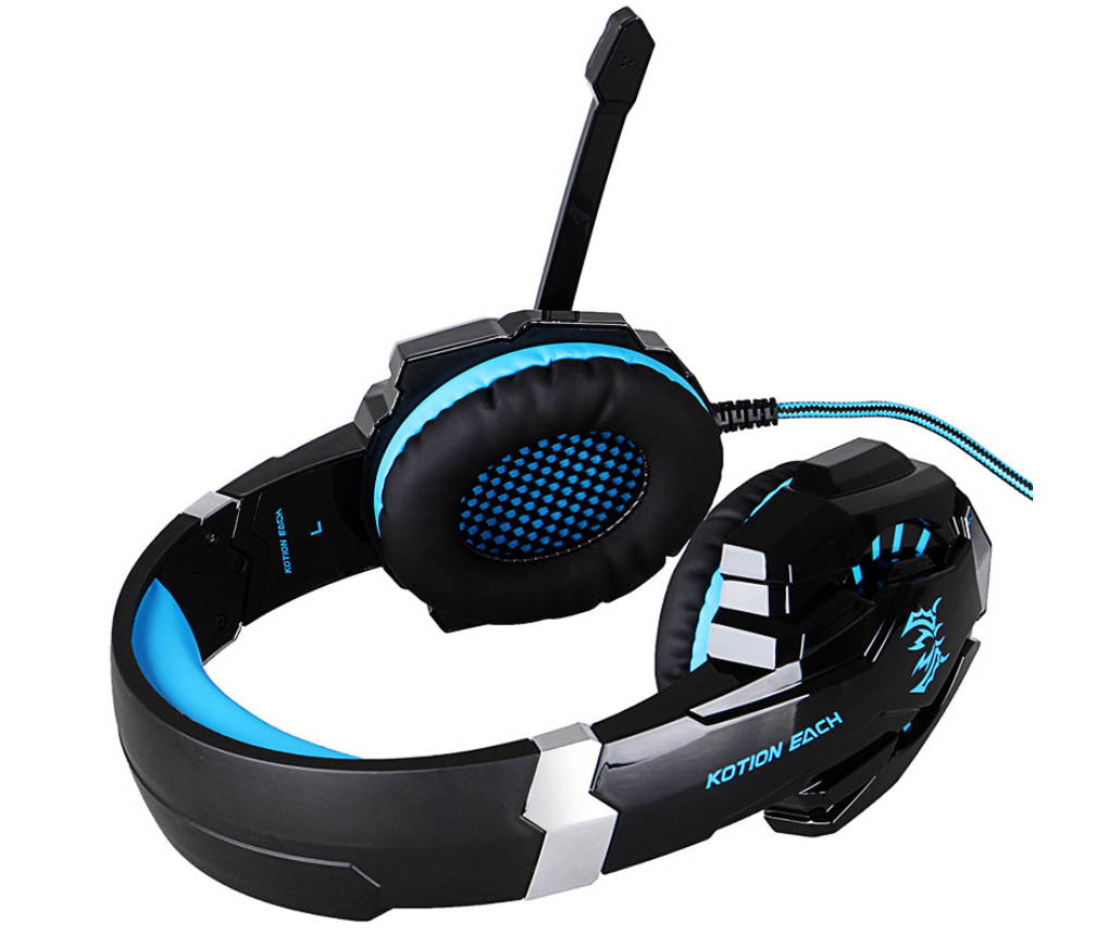 EACH G9000 PUBG Headphones Luminous Headset Internet Cafe EarPhones 3.5 Quadrupole Mobile Phone Headset PS4,XBOX ONE