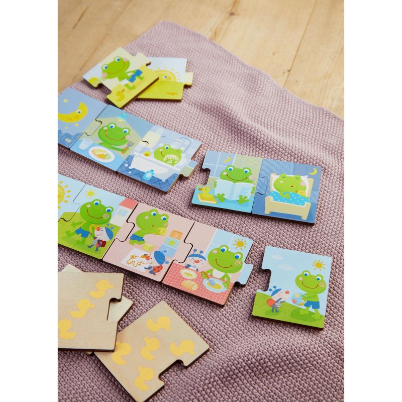HABA Sequencing Puzzle and Matching Game Mr. Froggy's Day