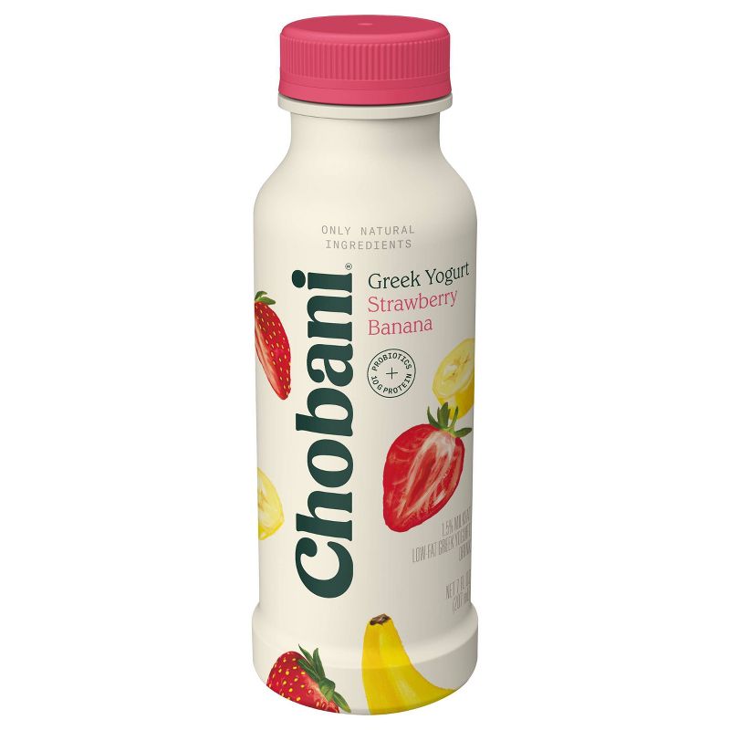 Chobani Strawberry Banana Greek Style Yogurt Drink - 7 fl oz