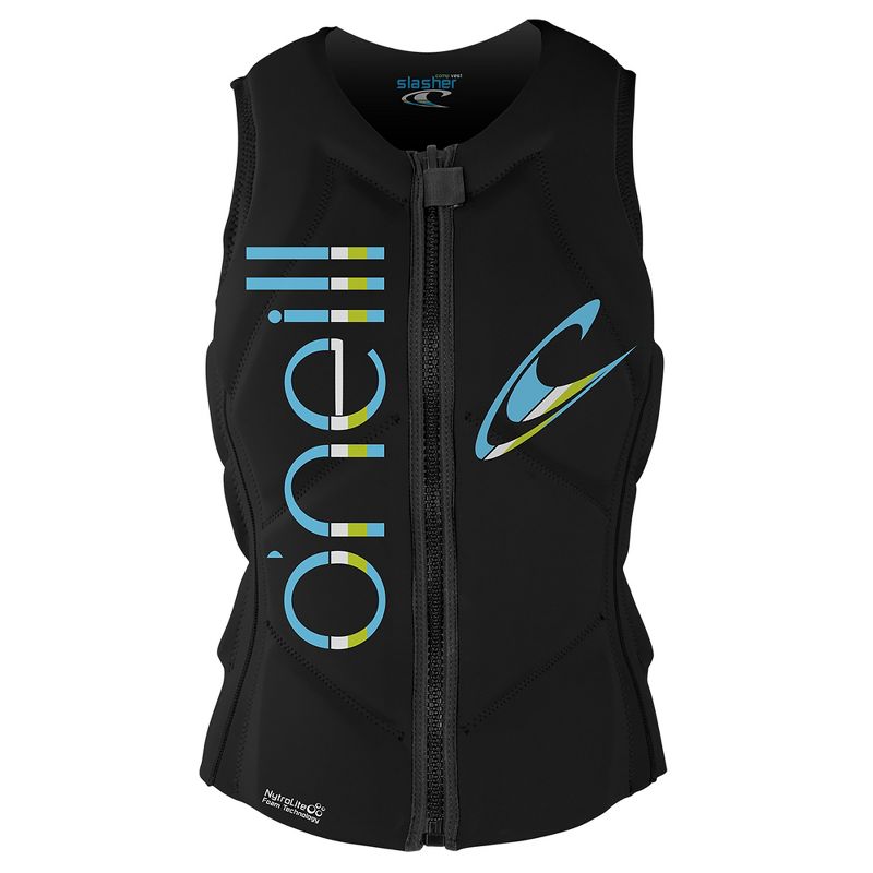 O'Neill Womens Slasher Competition Waterskiing/Wakeboarding Vest, Size 10, Black