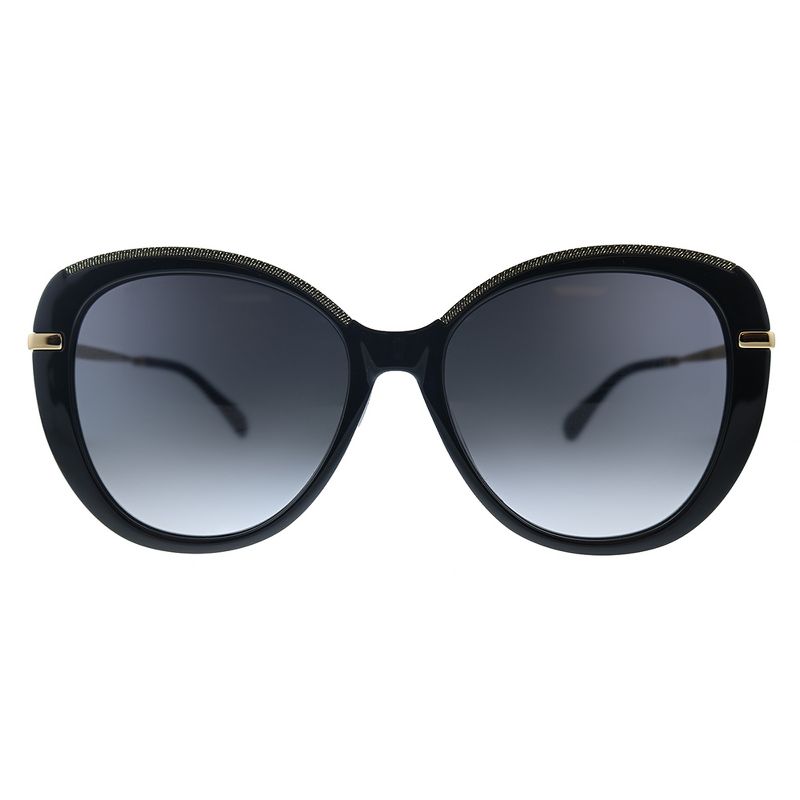 Jimmy Choo Phebe/F/S AE2 Womens Oval Sunglasses Bkgd Glitter 56mm