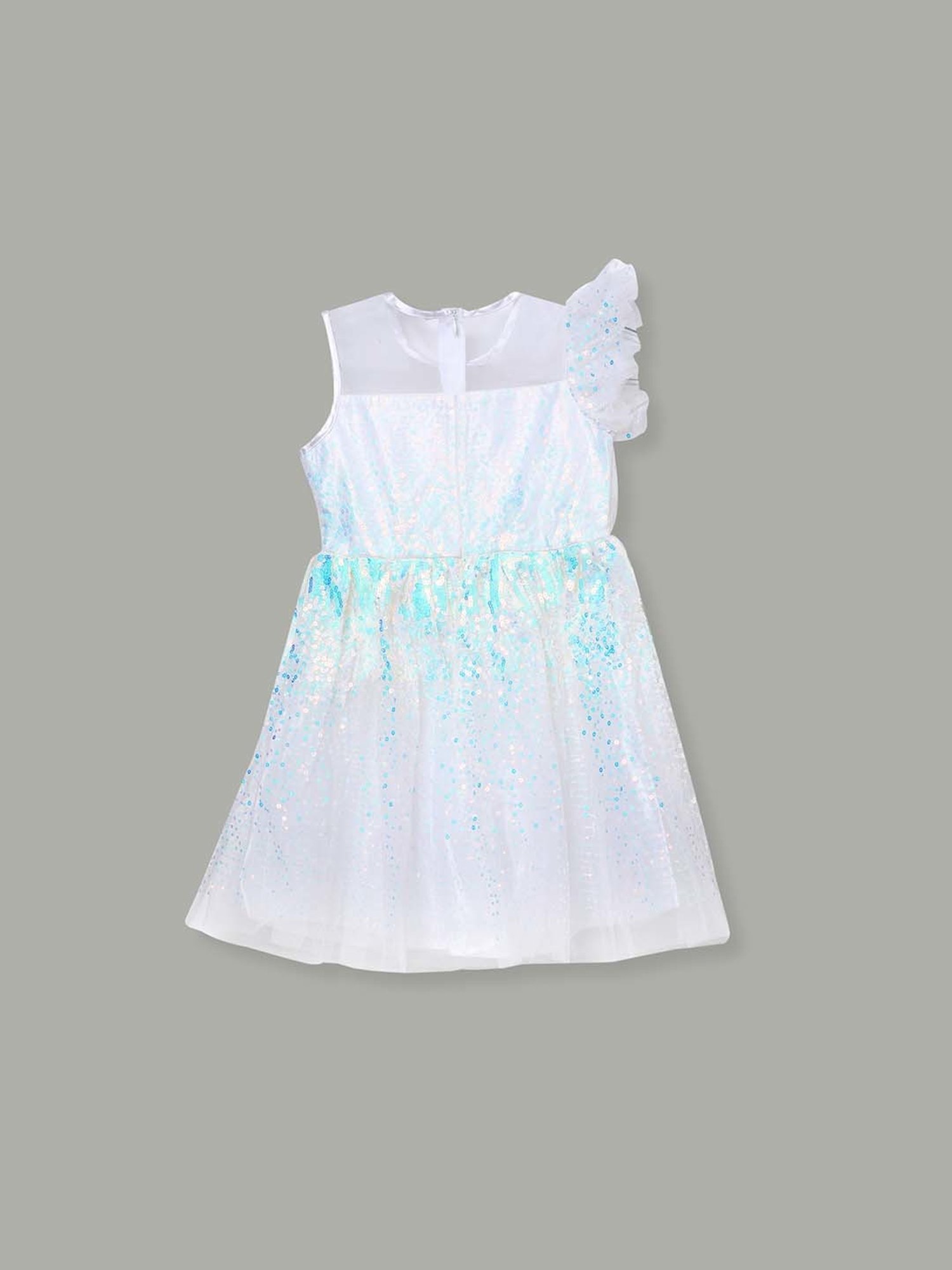 Fame Forever by Lifestyle Kids White Sequence Dress