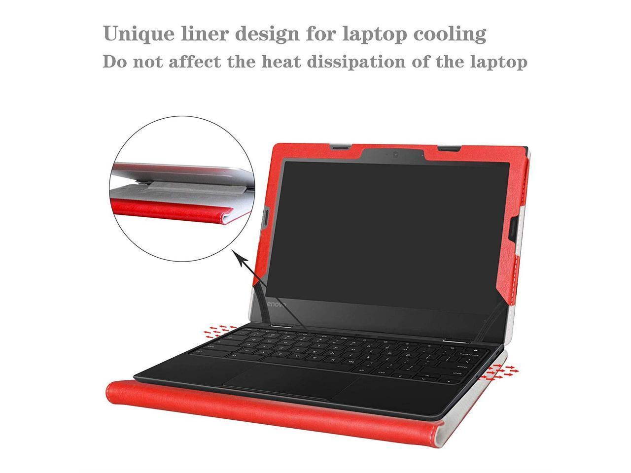 Protective Case Cover For 11.6" Lenovo 500e Chromebook & 300e Chromebook & 100e Chromebook Series Laptop - Green/ Blue/ Red