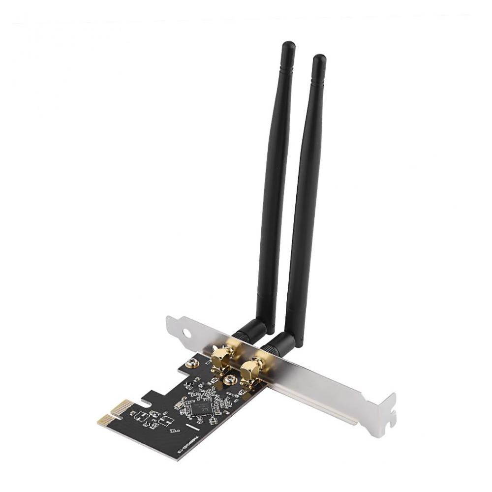 axGear Wireless PCI-E WiFi Card 1300M AC Dual Band Ethernet Network Adapter 2 x Antenna