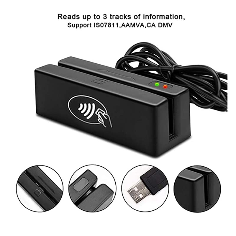 MSR100RF 2 in 1 USB tracks 123 Magnetic Stripe Card Reader and RFID Card ReaderWriter With SDK Software For POS System
