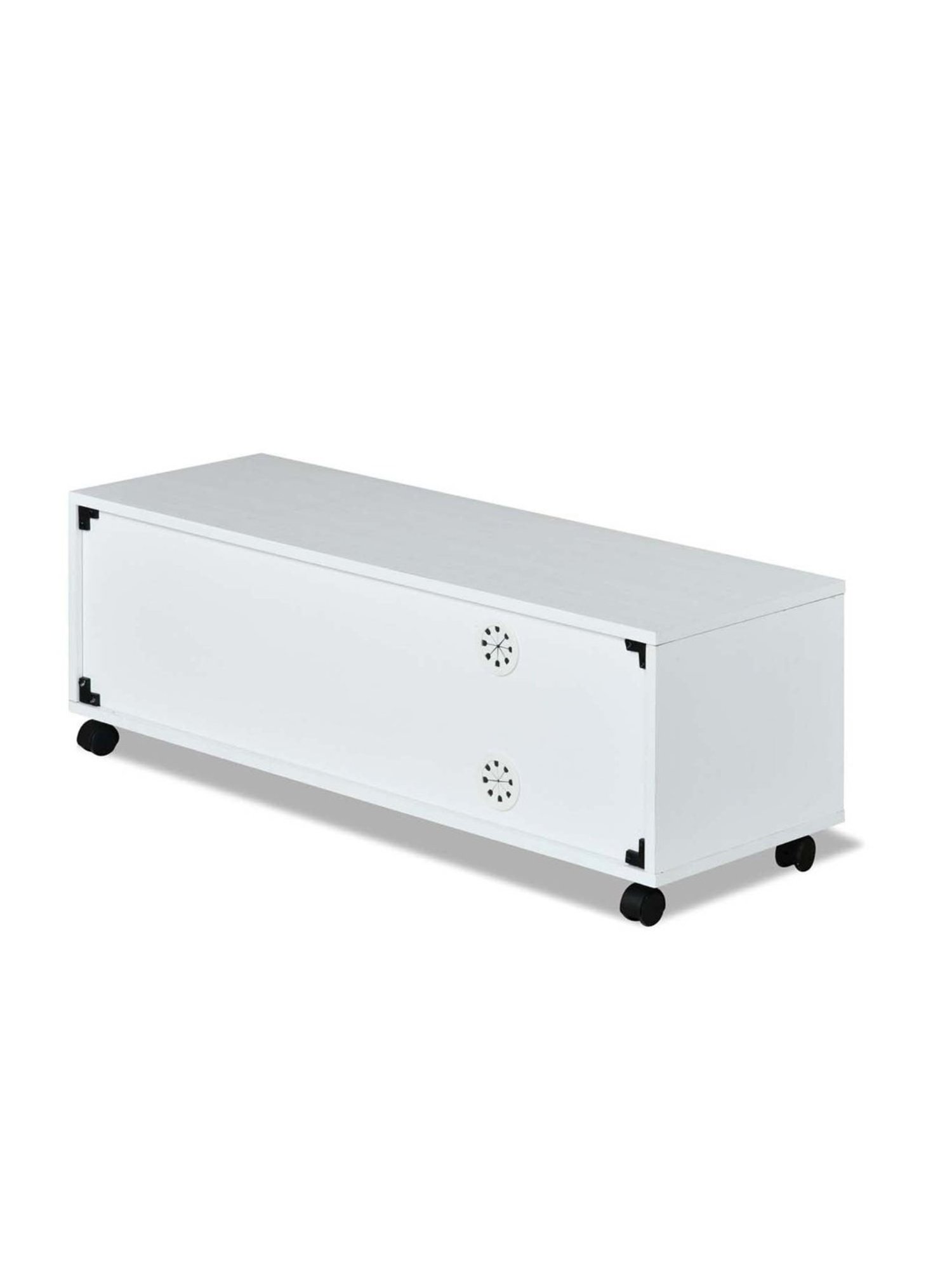 Nilkamal Cora White Engineered Wood TV Entertainment Unit with 2 Shelves