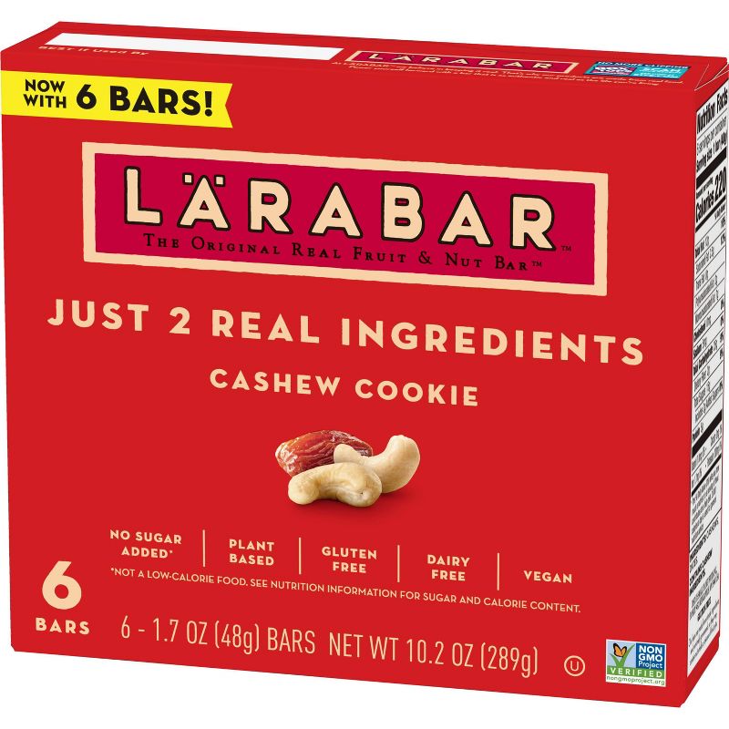 Larabar Cashew Cookie Protein Bar - 9.6oz/6ct