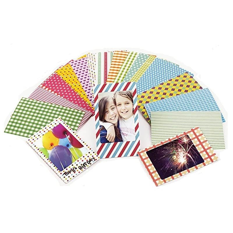 Instax Mini 8 Film Camera (Pink) + Instax Mini Film (20 Shots) + Protective Camera Case + Selfie Lens + Filters + Frames Photix Decorative Design Kit